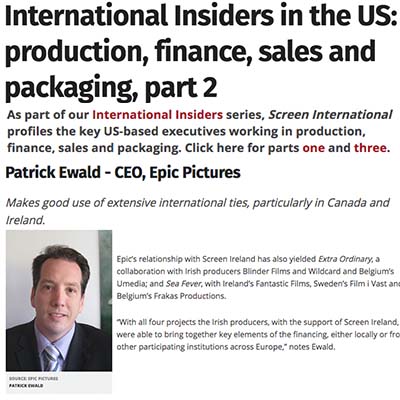 International Insiders in the US: production, finance, sales and packaging, part 2